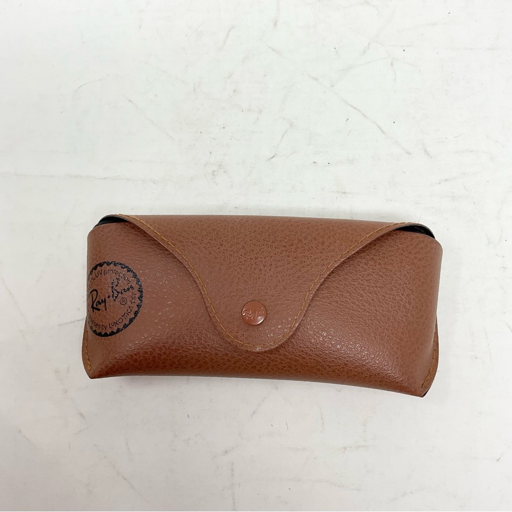 Ray-Ban Tan Leather Glasses Case